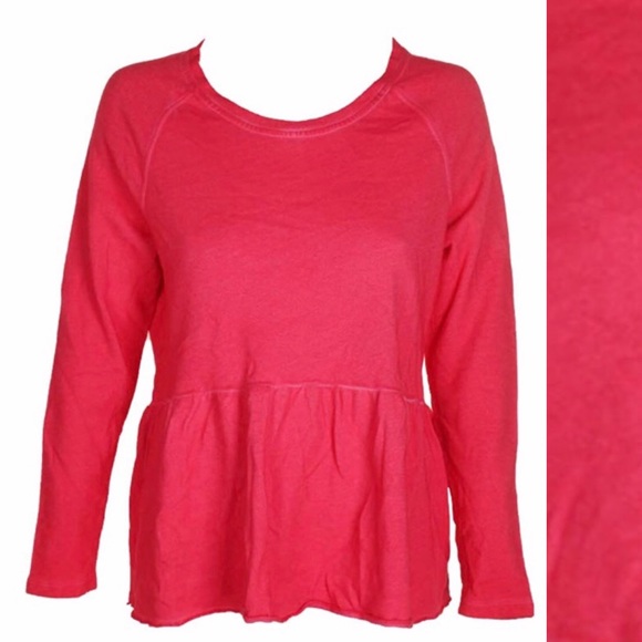 STYLE & CO $50 Bright Rose PEPLUM FLOUNCE Top NWT XS - Picture 14 of 16